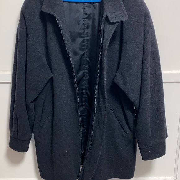 JF J.Ferrar Large Black Wool Coat - Picture 11 of 16